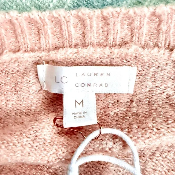 LC Lauren Conrad Ugly Xmas Sweater Blush Sweater with Narwhal - Picture 9 of 9